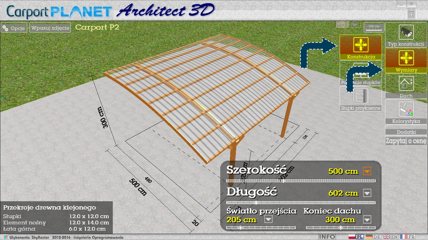 Instrukcja Architekt 3d Carport Planet Domy I Konstrukcje Z Drewna Klejonego Warstwowo Bsh